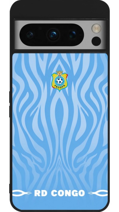 Google Pixel 8 Pro Case Hülle - Silikon schwarz Demokratische Republik Kongo 2026 personalisierbares Fussballtrikot