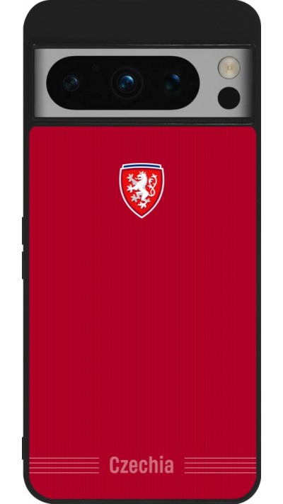 Google Pixel 8 Pro Case Hülle - Silikon schwarz Tschechische Republik 2026 personalisierbares Fussballtrikot