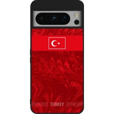 Google Pixel 8 Pro Case Hülle - Silikon schwarz Türkei 2026 personalisierbares Fussballtrikot