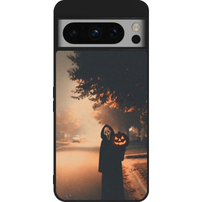 Google Pixel 8 Pro Case Hülle - Silikon schwarz Halloween 2025 Scream