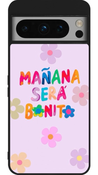 Google Pixel 8 Pro Case Hülle - Silikon schwarz Karol G Manana sera bonito