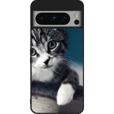 Google Pixel 8 Pro Case Hülle - Silikon schwarz Meow 23