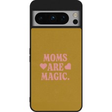 Google Pixel 8 Pro Case Hülle - Silikon schwarz Mom 2026 Are Magic