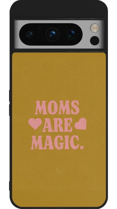 Google Pixel 8 Pro Case Hülle - Silikon schwarz Mom 2026 Are Magic