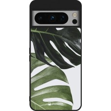 Google Pixel 8 Pro Case Hülle - Silikon schwarz Monstera Plant
