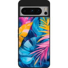 Coque Google Pixel 8 Pro - Silicone rigide noir Palms Blue