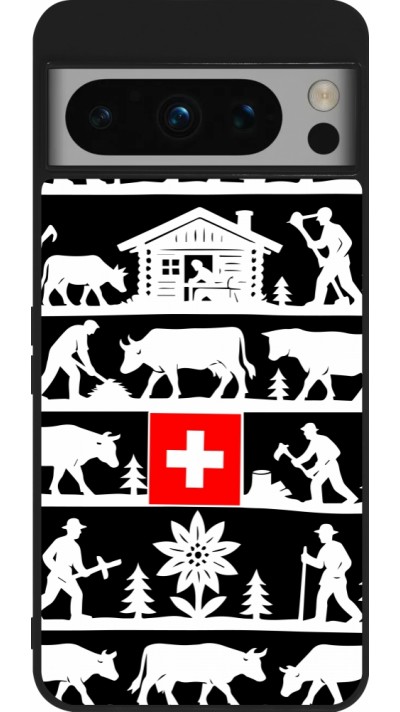 Google Pixel 8 Pro Case Hülle - Silikon schwarz Poya Schweiz 1 schwarz