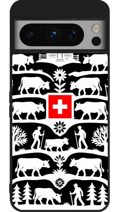 Google Pixel 8 Pro Case Hülle - Silikon schwarz Poya Schweiz 3 schwarz