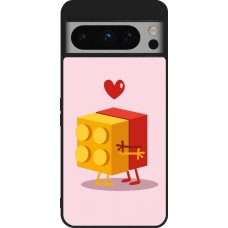 Google Pixel 8 Pro Case Hülle - Silikon schwarz Saint Valentines Day 26 Puzzle
