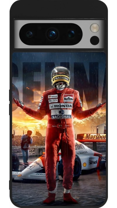 Google Pixel 8 Pro Case Hülle - Silikon schwarz Senna The King of Rain