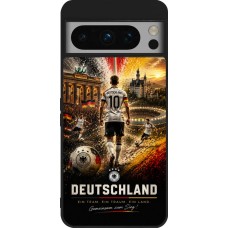 Google Pixel 8 Pro Case Hülle - Silikon schwarz Fussball Deutschland splash 2026