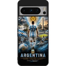 Google Pixel 8 Pro Case Hülle - Silikon schwarz Fussball Argentinien splash 2026