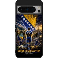 Google Pixel 8 Pro Case Hülle - Silikon schwarz Fussball Bosnien und Herzegowina splash 2026