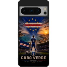 Google Pixel 8 Pro Case Hülle - Silikon schwarz Fussball Kap Verde splash 2026