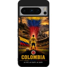 Google Pixel 8 Pro Case Hülle - Silikon schwarz Fussball Kolumbien splash 2026