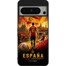 Google Pixel 8 Pro Case Hülle - Silikon schwarz Fussball Espanien splash 2026