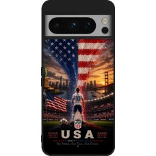 Google Pixel 8 Pro Case Hülle - Silikon schwarz Fussball Vereinigten Staaten splash 2026