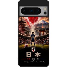 Google Pixel 8 Pro Case Hülle - Silikon schwarz Fussball Japan splash 2026