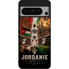 Google Pixel 8 Pro Case Hülle - Silikon schwarz Fussball Jordanien splash 2026