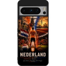 Google Pixel 8 Pro Case Hülle - Silikon schwarz Fussball Niederlande splash 2026