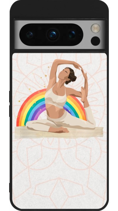 Google Pixel 8 Pro Case Hülle - Silikon schwarz Spring 23 yoga vibe