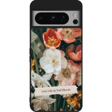 Google Pixel 8 Pro Case Hülle - Silikon schwarz Full Bloom Spring 2026