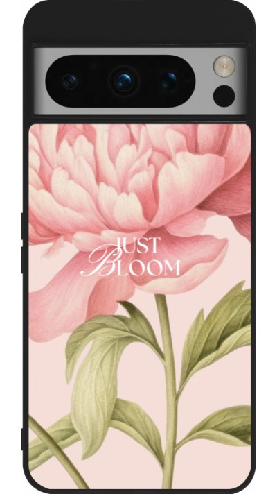 Google Pixel 8 Pro Case Hülle - Silikon schwarz Just Bloom Spring 2026