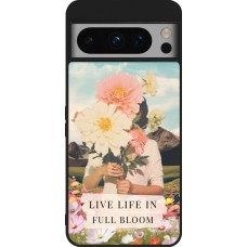 Google Pixel 8 Pro Case Hülle - Silikon schwarz Live life in full moon Spring 2026