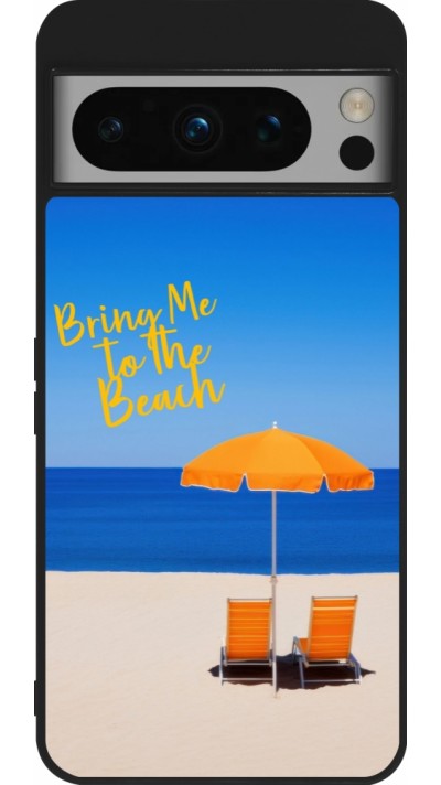 Google Pixel 8 Pro Case Hülle - Silikon schwarz Summer 2025 Bring me to the beach