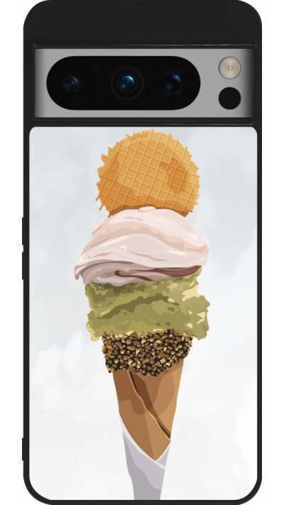 Google Pixel 8 Pro Case Hülle - Silikon schwarz Summer 2025 Cornet