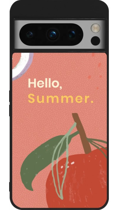Google Pixel 8 Pro Case Hülle - Silikon schwarz Summer 2025 Hello summer