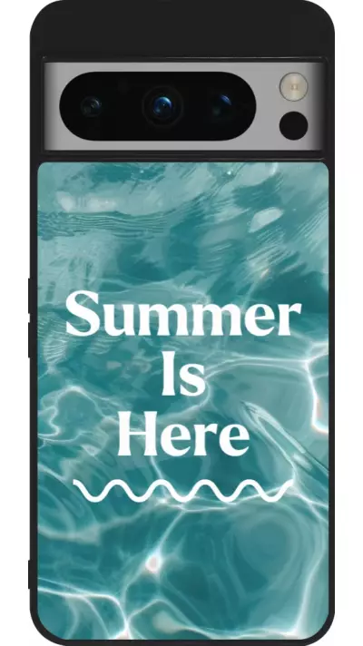 Google Pixel 8 Pro Case Hülle - Silikon schwarz Summer 2025 Summer is here