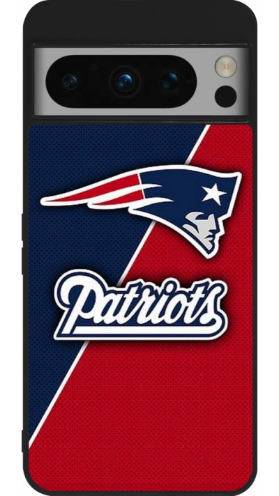 Google Pixel 8 Pro Case Hülle - Silikon schwarz Super Bowl 26 Patriots 1