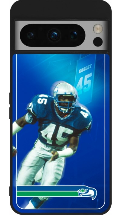 Google Pixel 8 Pro Case Hülle - Silikon schwarz Super Bowl 26 Seattle 1