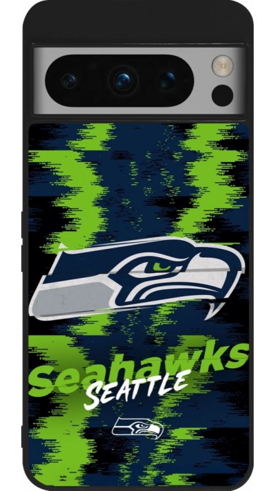 Google Pixel 8 Pro Case Hülle - Silikon schwarz Super Bowl 26 Seattle 2