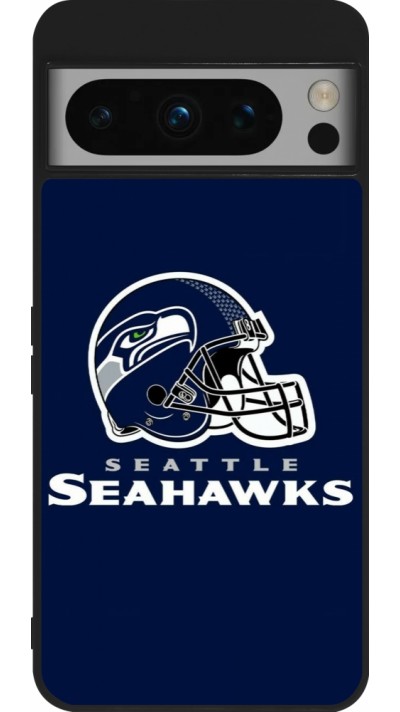 Google Pixel 8 Pro Case Hülle - Silikon schwarz Super Bowl 26 Seattle 3