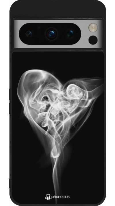 Google Pixel 8 Pro Case Hülle - Silikon schwarz Valentine 2022 Black Smoke