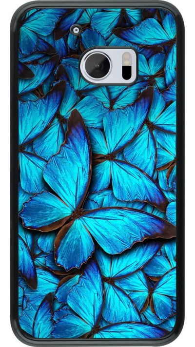 Hülle HTC 10 - Papillon - Bleu