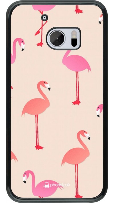 Hülle HTC 10 - Pink Flamingos Pattern