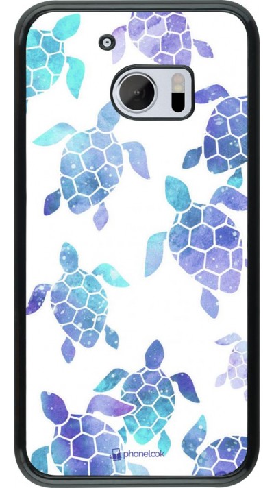Hülle HTC 10 - Turtles pattern watercolor