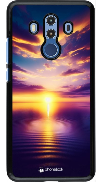 Huawei Mate 10 Pro Case Hülle - Sonnenuntergang gelb violett