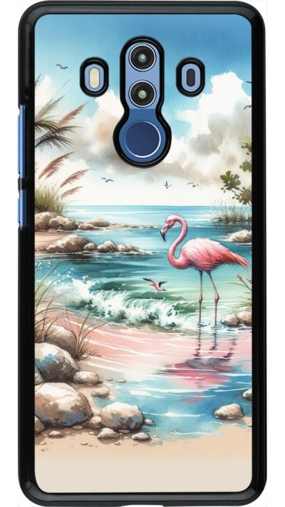 Huawei Mate 10 Pro Case Hülle - Flamingo Aquarell