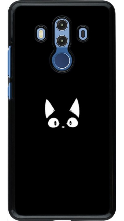 Hülle Huawei Mate 10 Pro - Funny cat on black