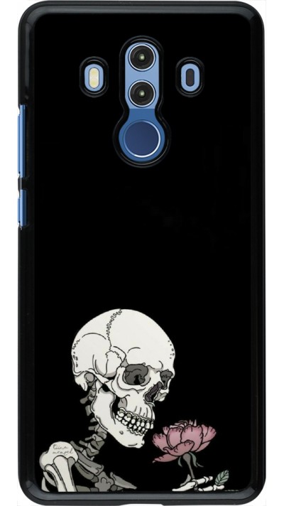 Huawei Mate 10 Pro Case Hülle - Halloween 2023 rose and skeleton