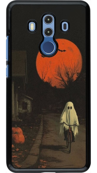 Huawei Mate 10 Pro Case Hülle - Halloween 2025 Ghost on a bicycle