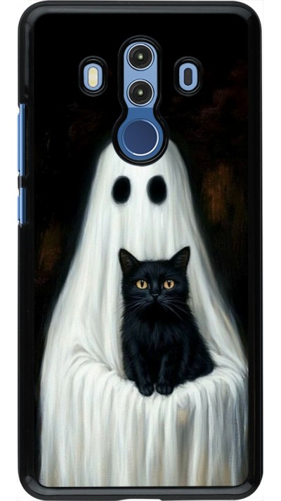 Huawei Mate 10 Pro Case Hülle - Halloween 2025 Ghost with black cat