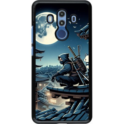 Huawei Mate 10 Pro Case Hülle - Ninja unter dem Mond