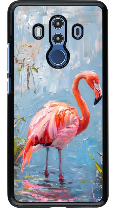 Huawei Mate 10 Pro Case Hülle - Paint Flamingo