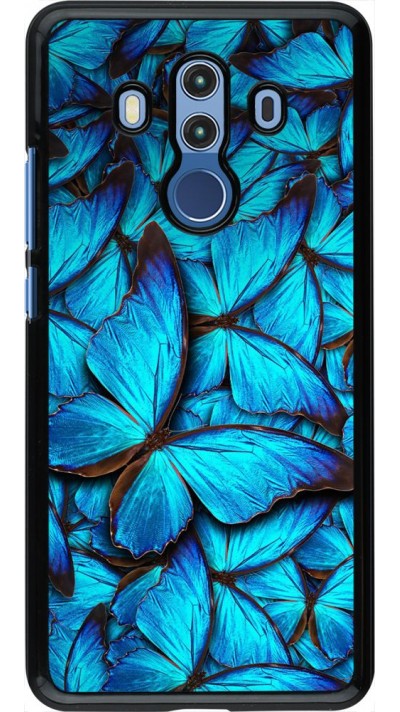 Hülle Huawei Mate 10 Pro - Papillon - Bleu
