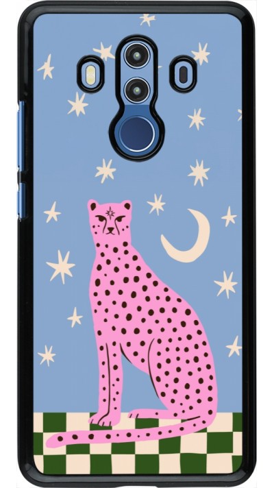 Huawei Mate 10 Pro Case Hülle - Pink leopard with stars 2026